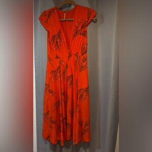 Anthropology Midi dress with pockets Size 4